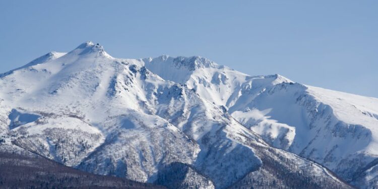 Breathtaking snow-covered landscapes in Kamikawa, Hokkaido, Japan.